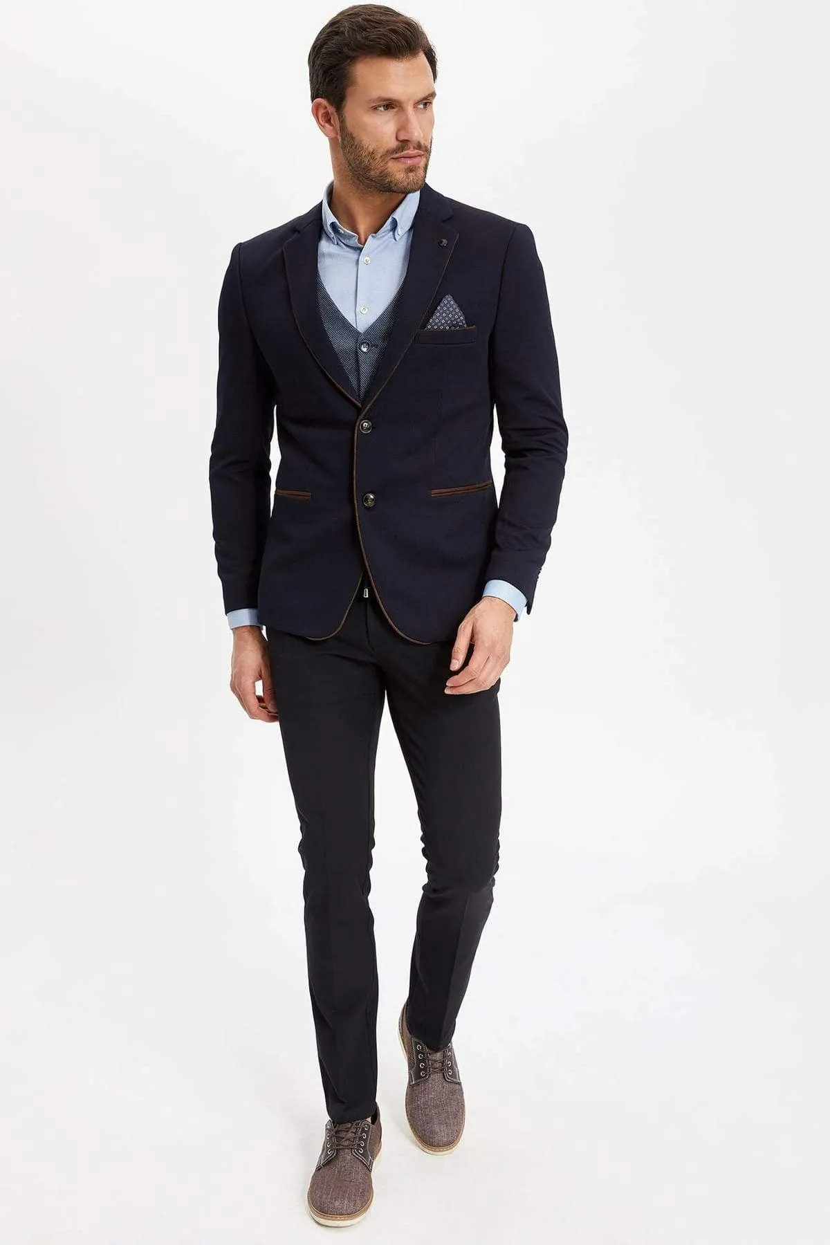 11733 Navy Mens Blazer Jacket