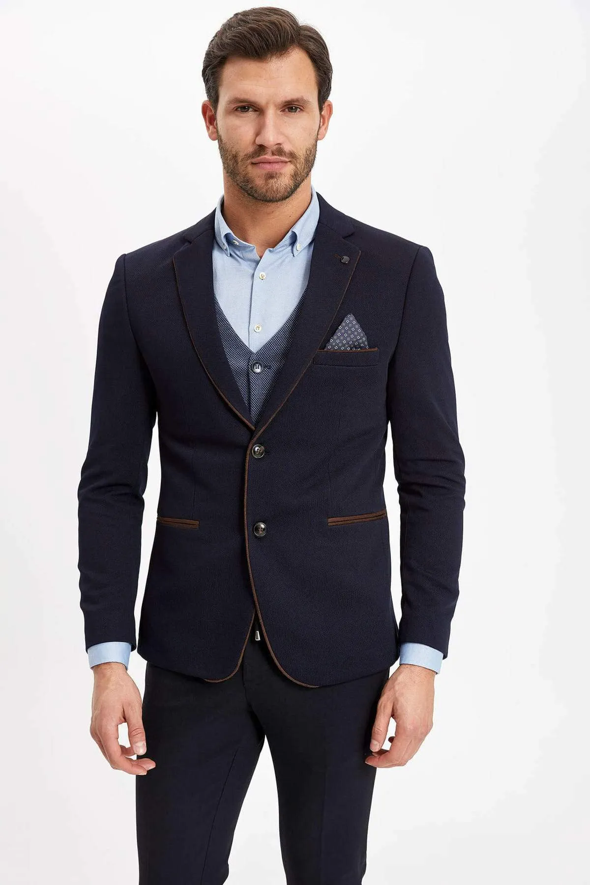 11733 Navy Mens Blazer Jacket