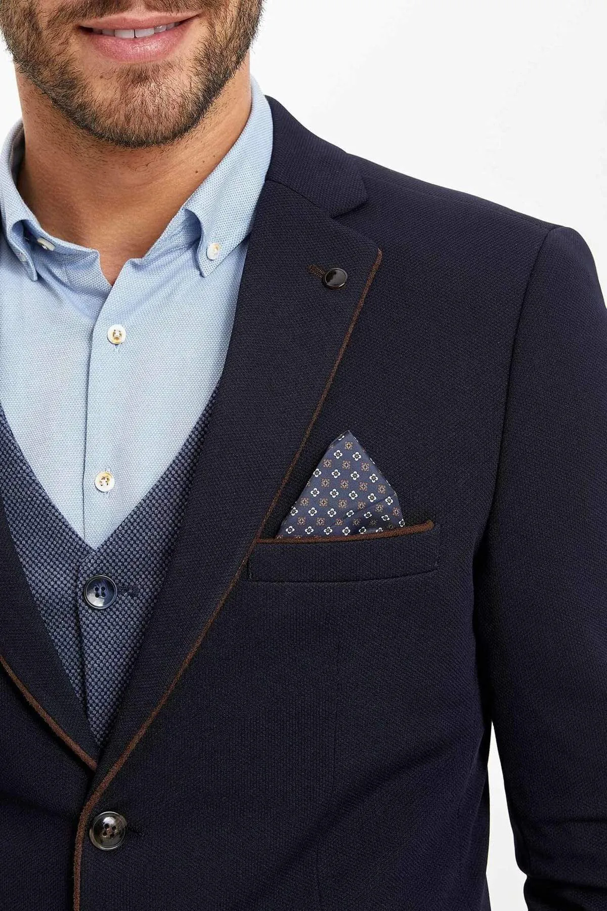 11733 Navy Mens Blazer Jacket