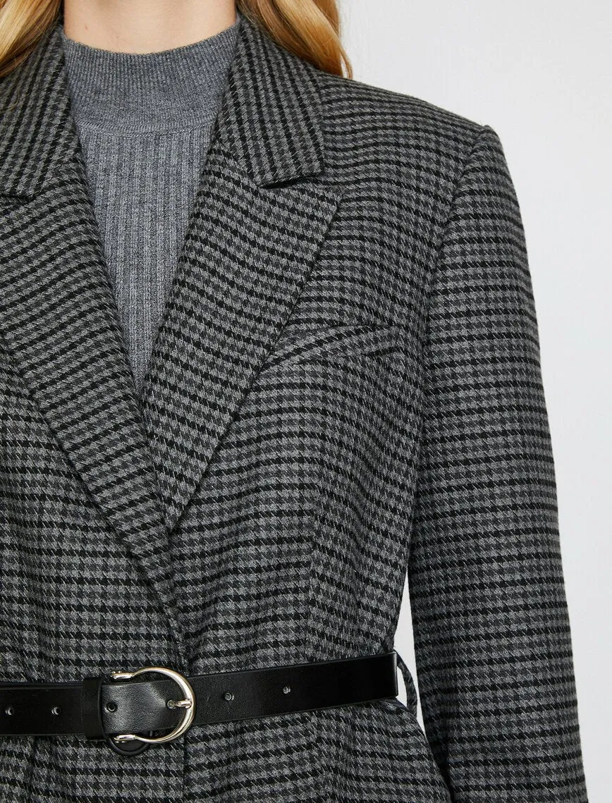 14976 Grey-Black Check Jacket