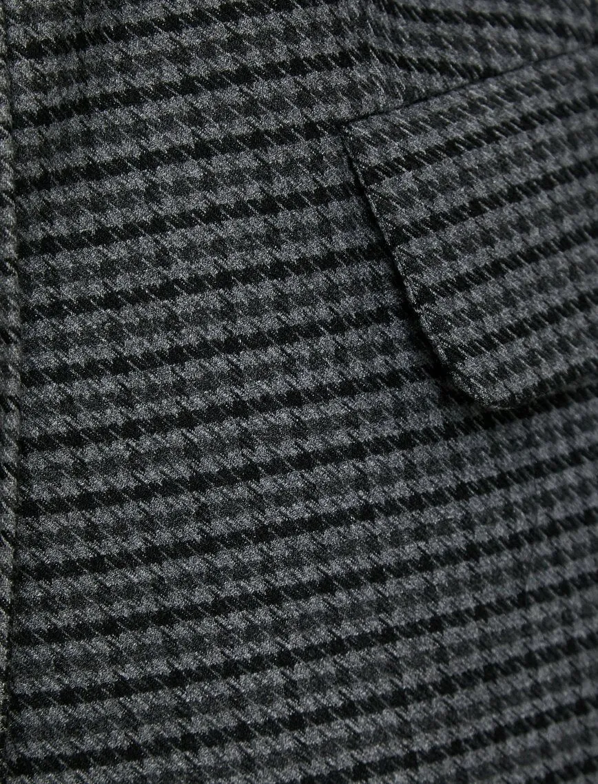 14976 Grey-Black Check Jacket