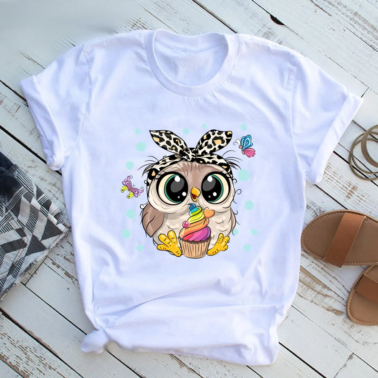 21 Cupcake Owl T-Shirt