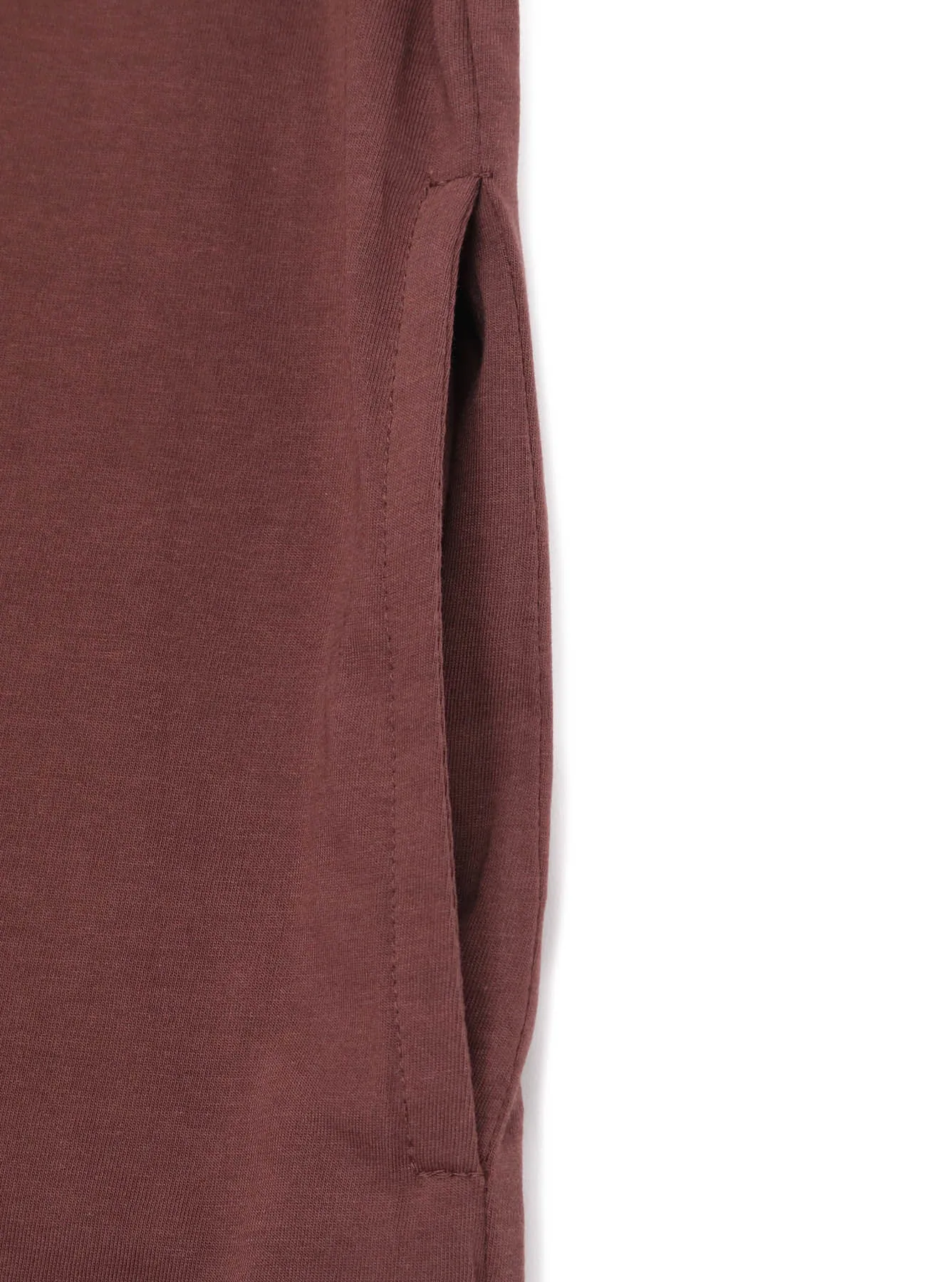 72/2 SINGLE COTTON JERSEY DRESS WITH DECONSTRUCTED NECKLINE
