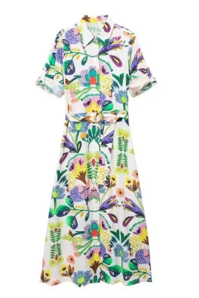 Abigail Button Down Midi Dress