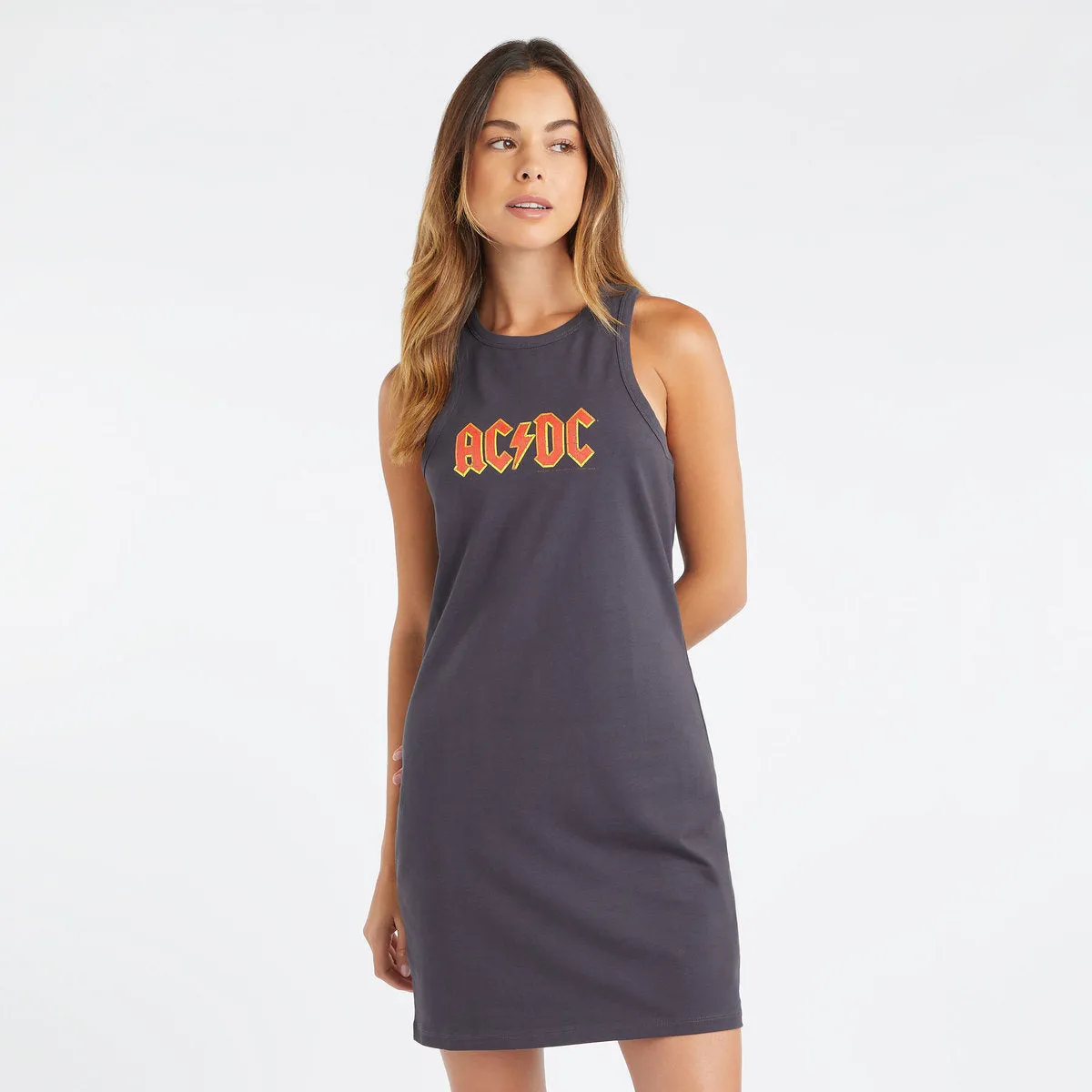 AC/ DC Logo Fitted Dress - Logo