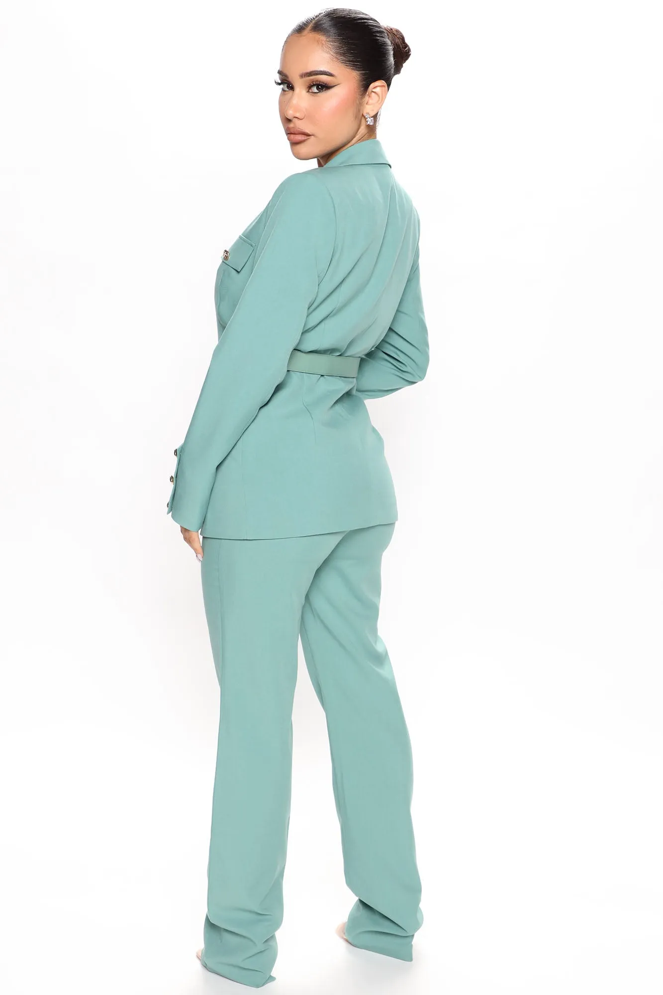 All About The Business Pant Set 33 - Teal
