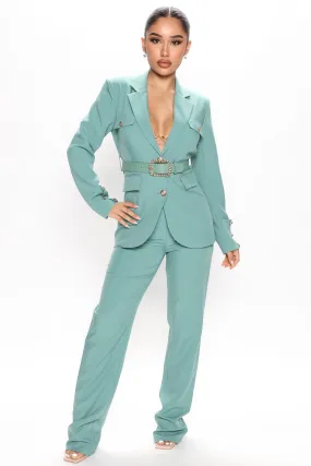 All About The Business Pant Set 33 - Teal