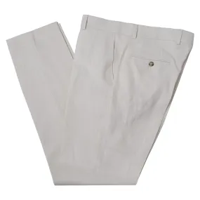 Angelo | Beige Tailored-Fit Linen Pants
