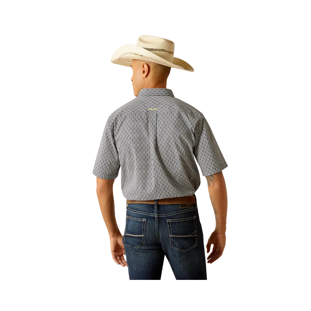 Ariat Men's Trace Fitted Dress Blues Shirt
