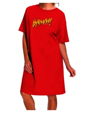 BAMM Dark Adult Night Shirt Dress - A Stylish and Comfortable Addition to Your Nightwear Collection
