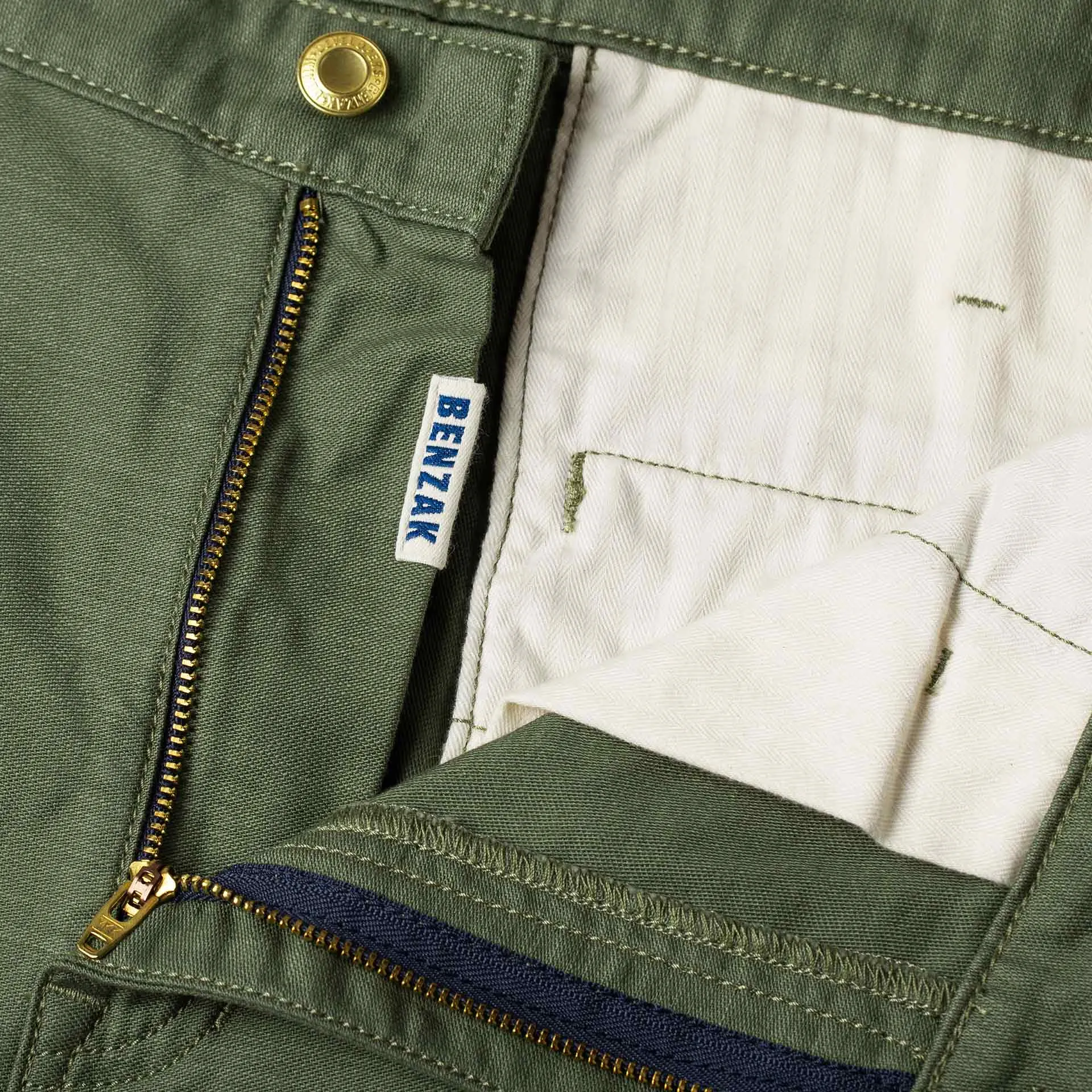 BC-03 STRAIGHT CHINO 10 oz. army green military twill (lot 2024)