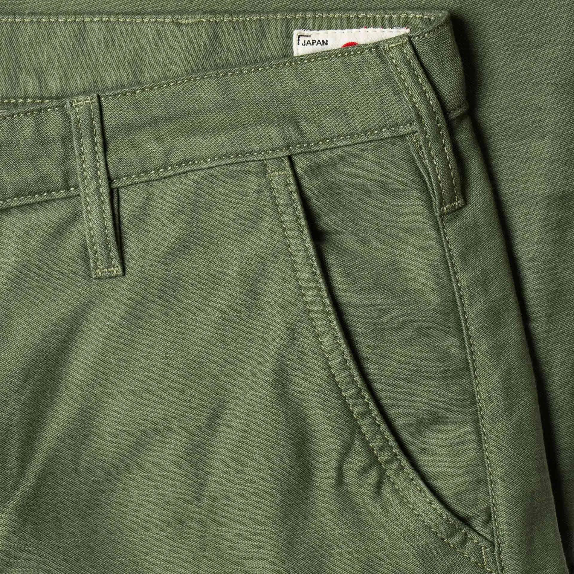 BC-03 STRAIGHT CHINO 10 oz. army green military twill (lot 2024)