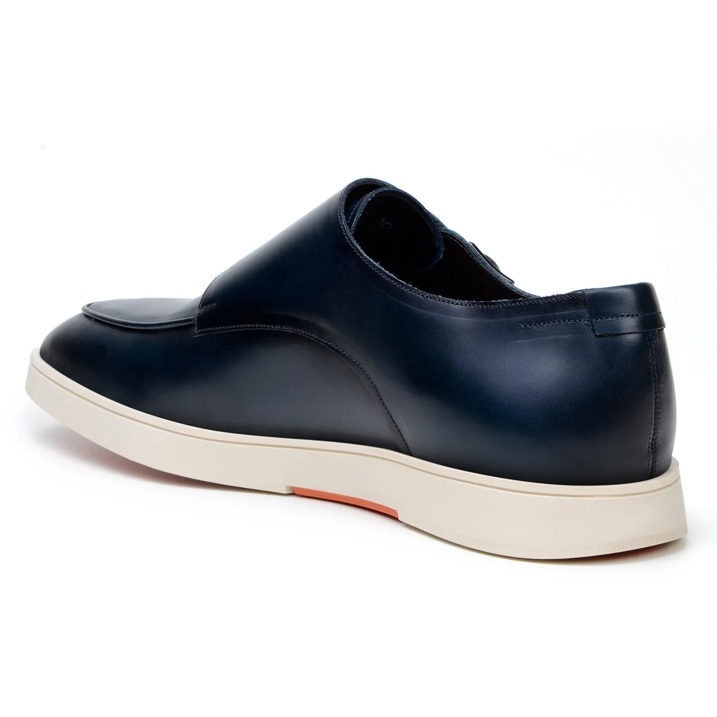 Belvedere Marcio in Navy Monk Strap Hybrid Dress Shoe
