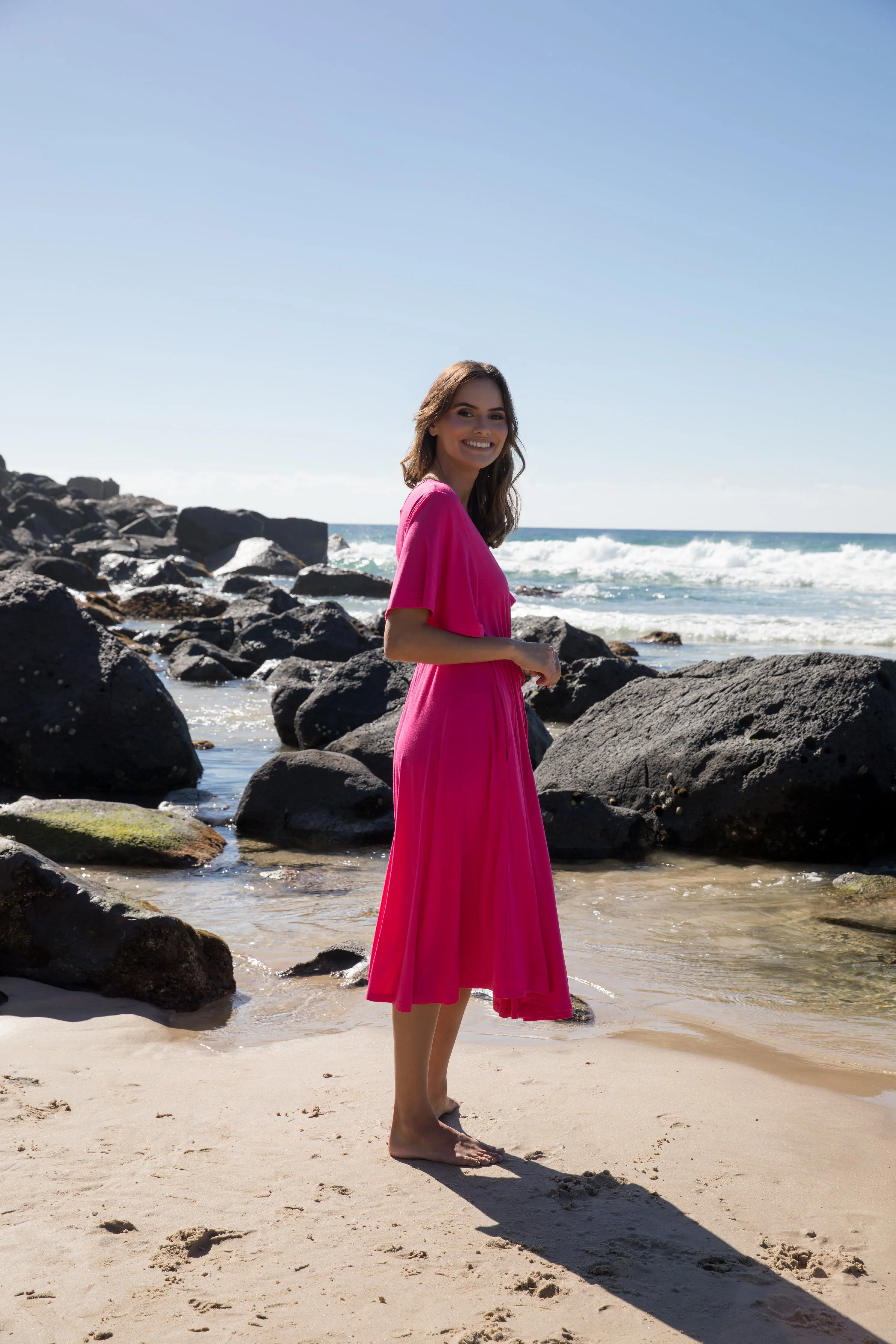 Billine Dress | Magenta | FINAL SALE