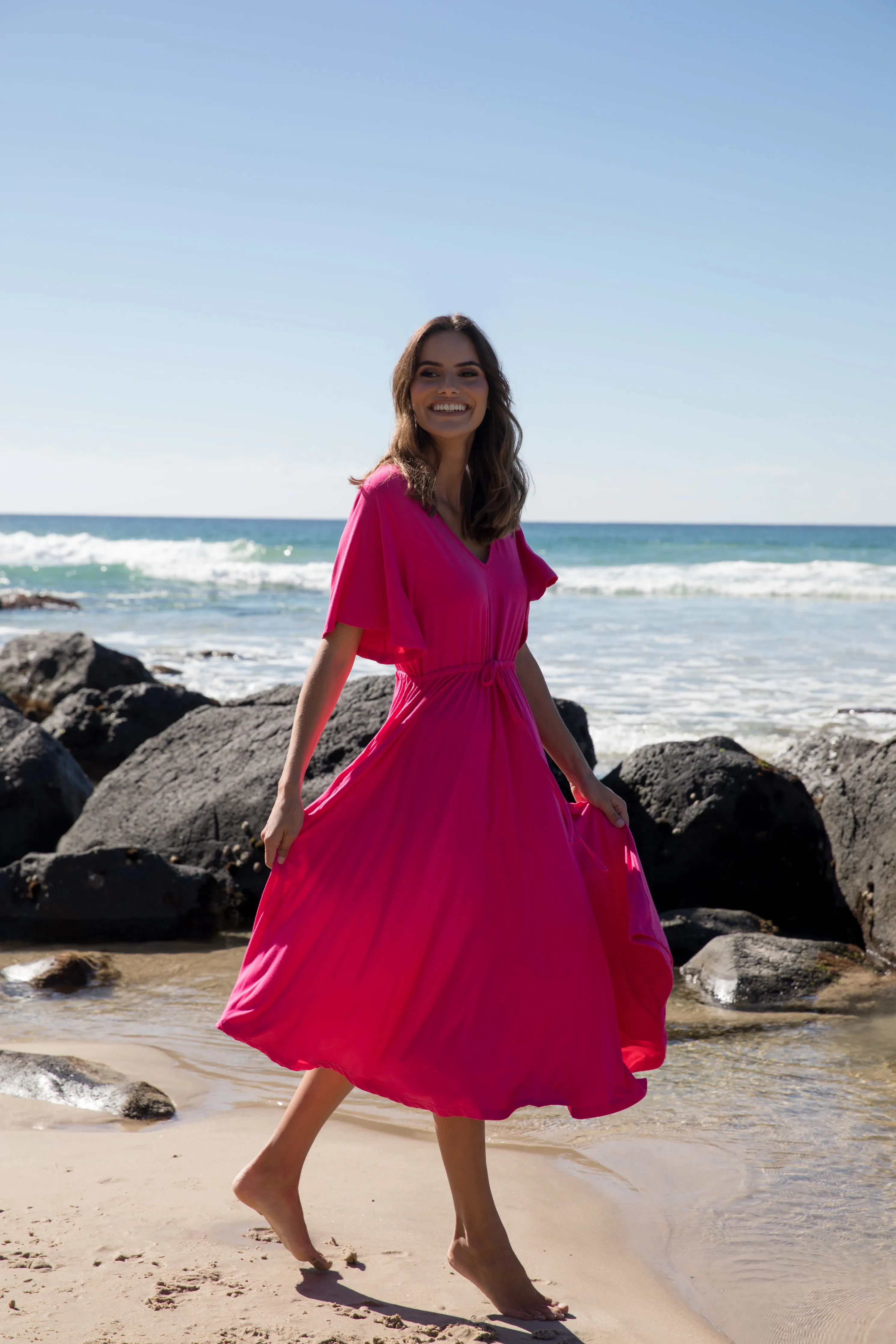 Billine Dress | Magenta | FINAL SALE
