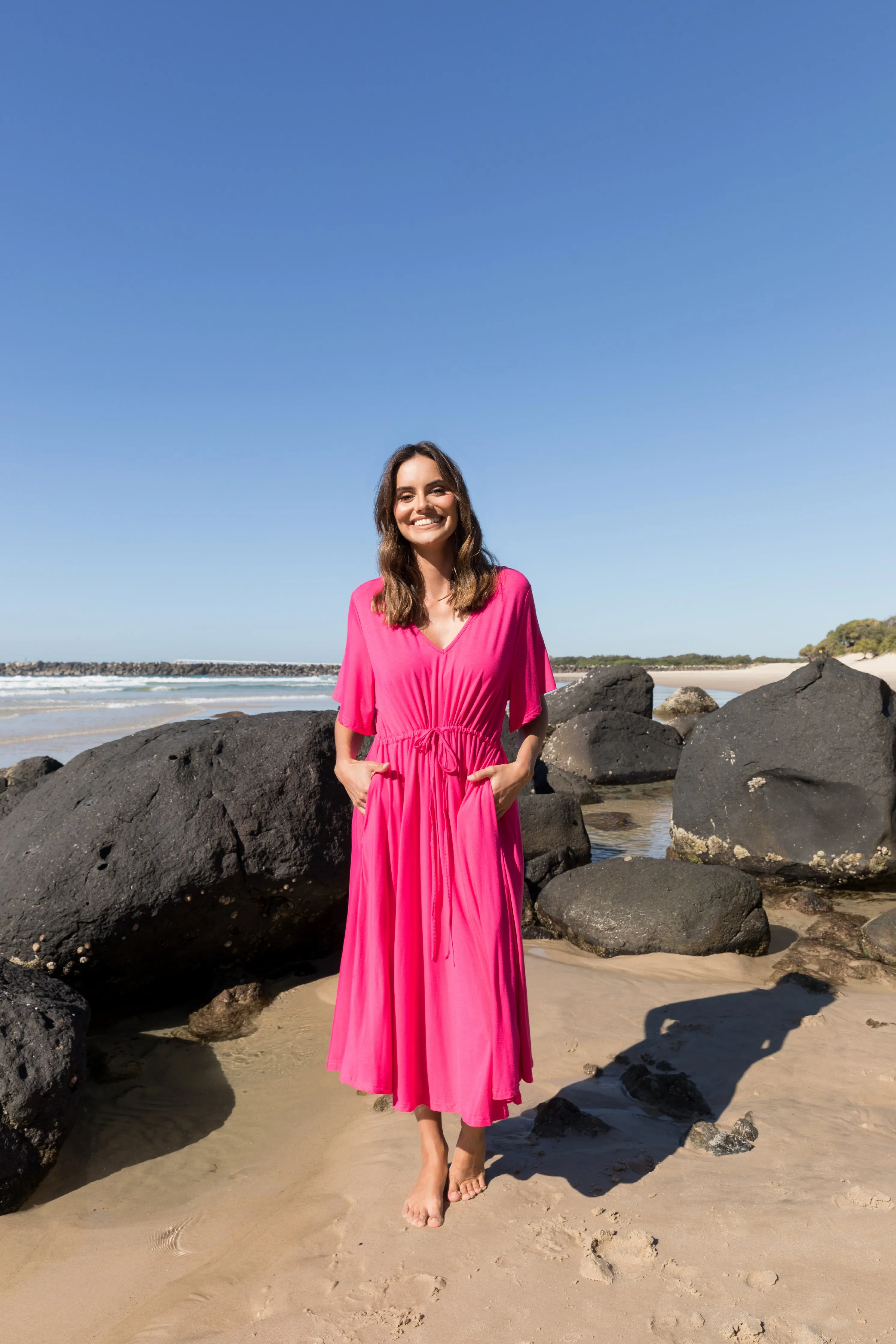 Billine Dress | Magenta | FINAL SALE