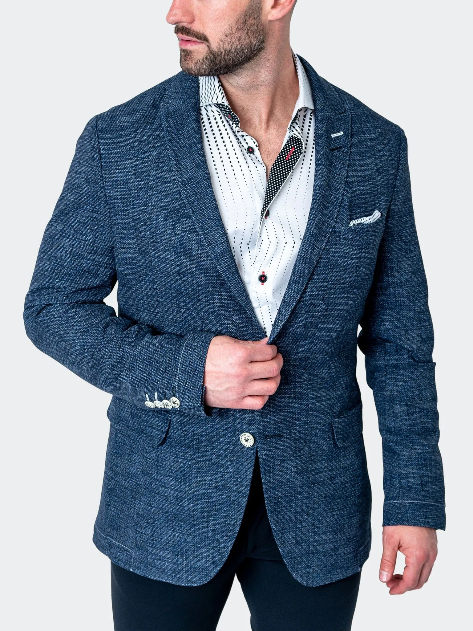 Blazer Unconstructed Waves Blue