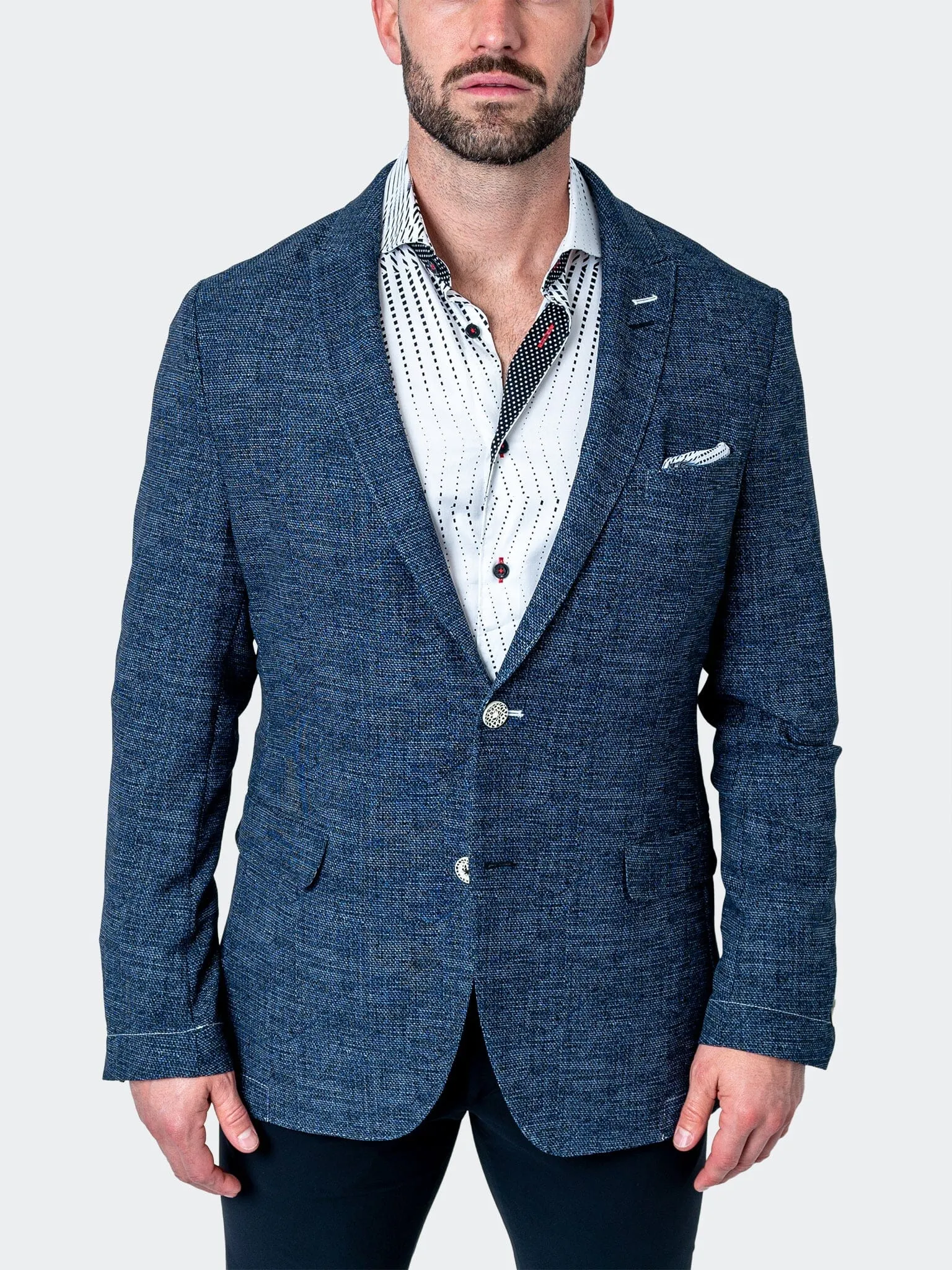 Blazer Unconstructed Waves Blue