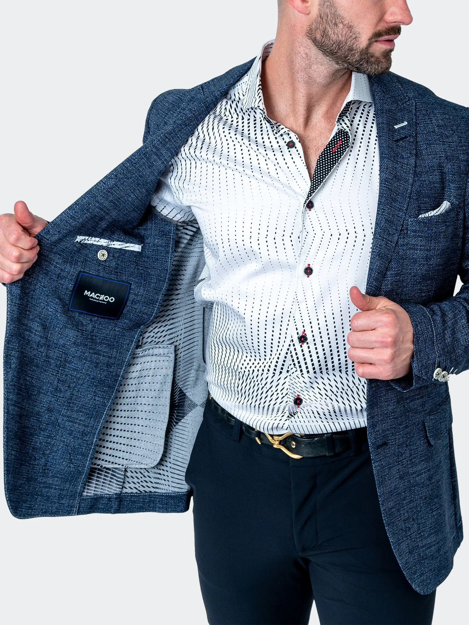 Blazer Unconstructed Waves Blue