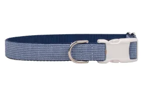 Blue Houndstooth Dog Collar