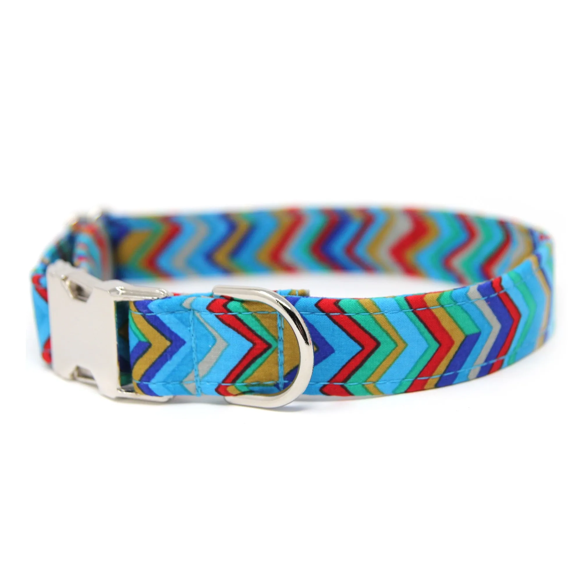 Blue Zig Zag Collar
