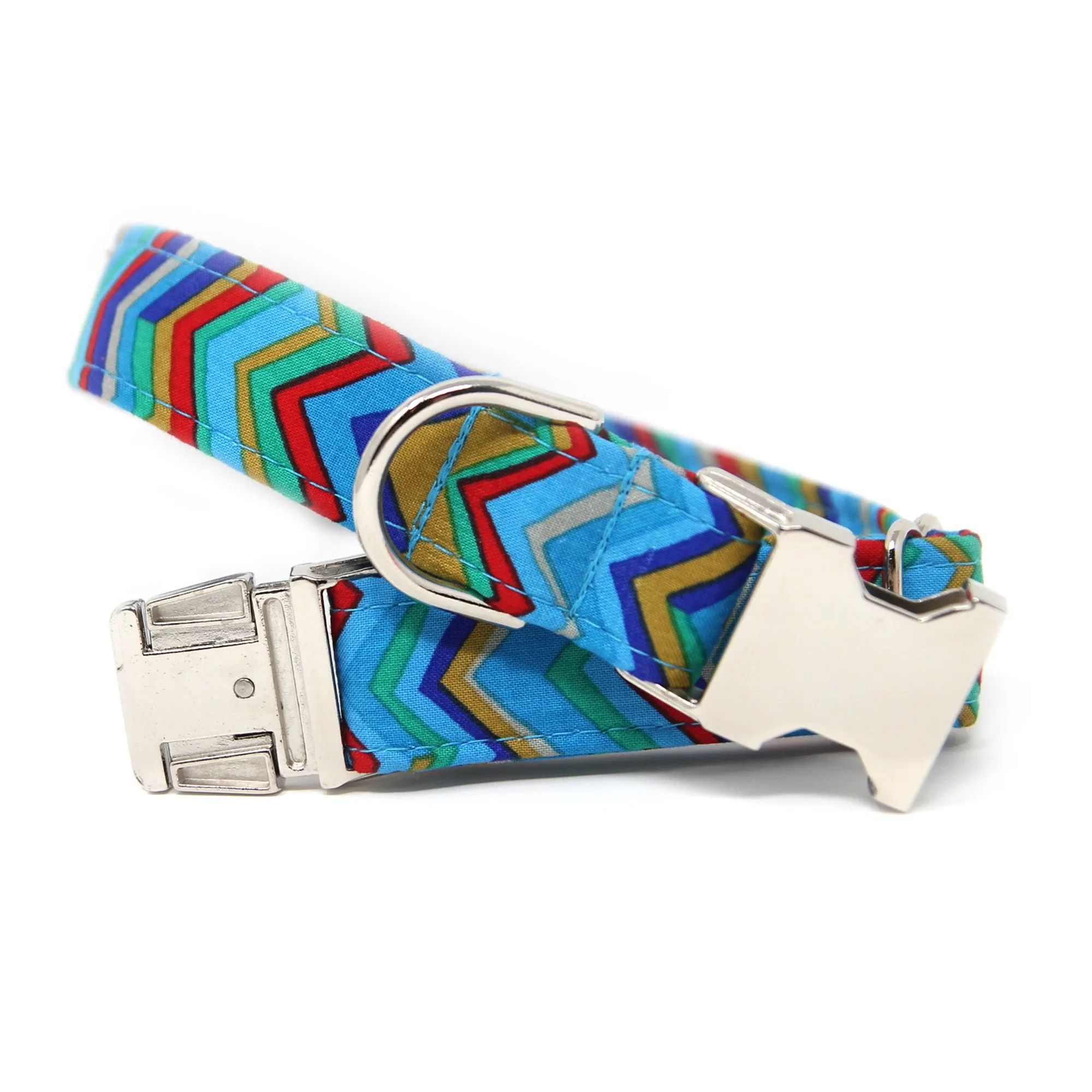 Blue Zig Zag Collar