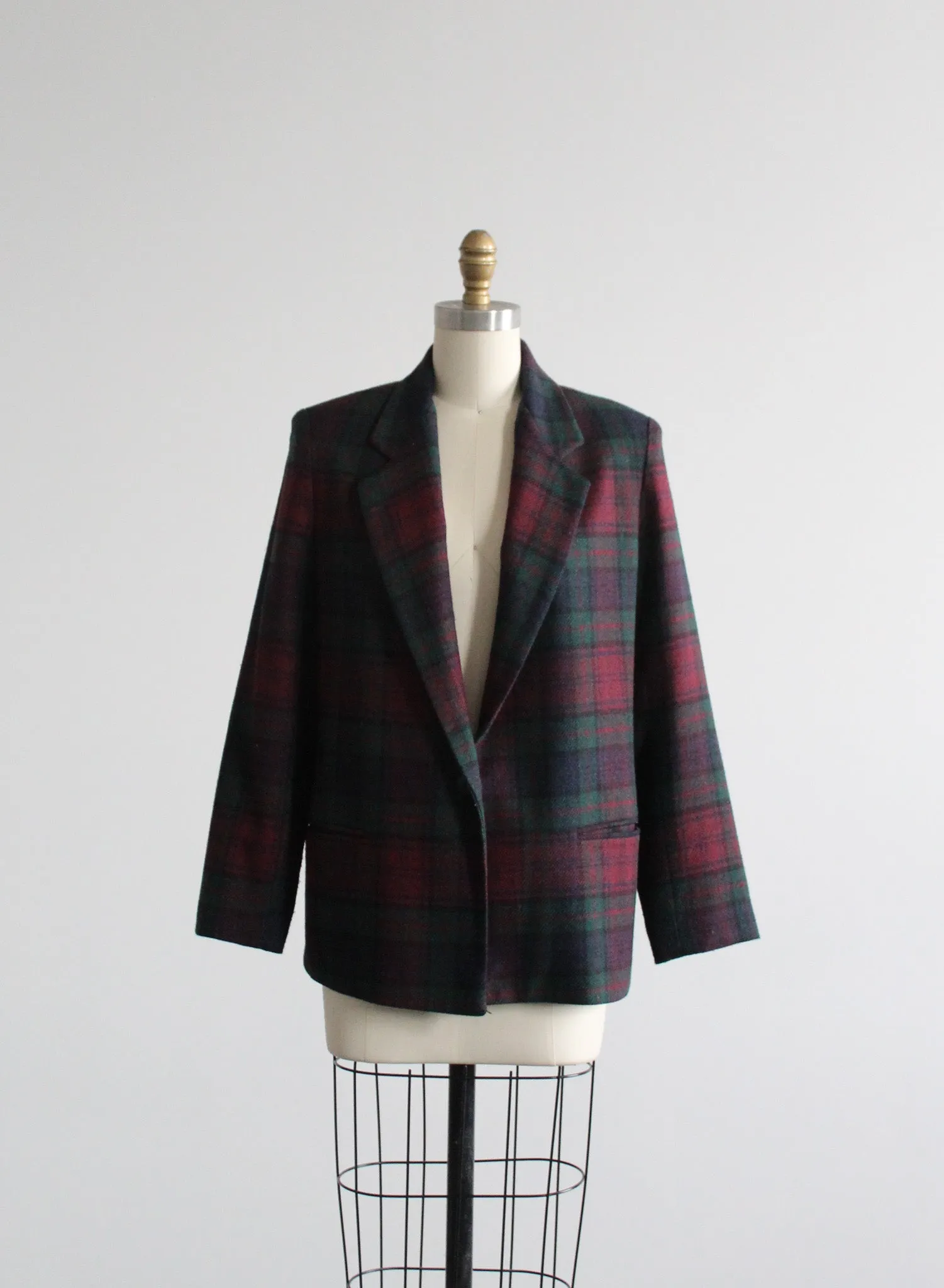 bookends plaid blazer