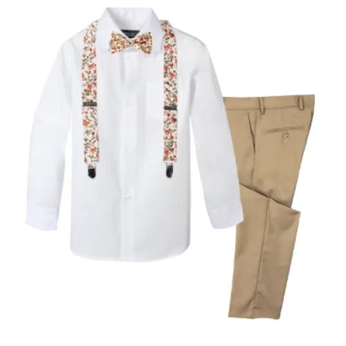 Boys' 4-Piece Customizable Suspenders Outfit - Customer's Product with price 62.95 ID bhO_W0267yLIa-hUMJcGsegx