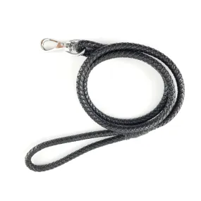 Braided Dog Leash Black - Medium