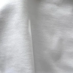 Bright White Cotton Sweatshirt Knit (Made in Italy)