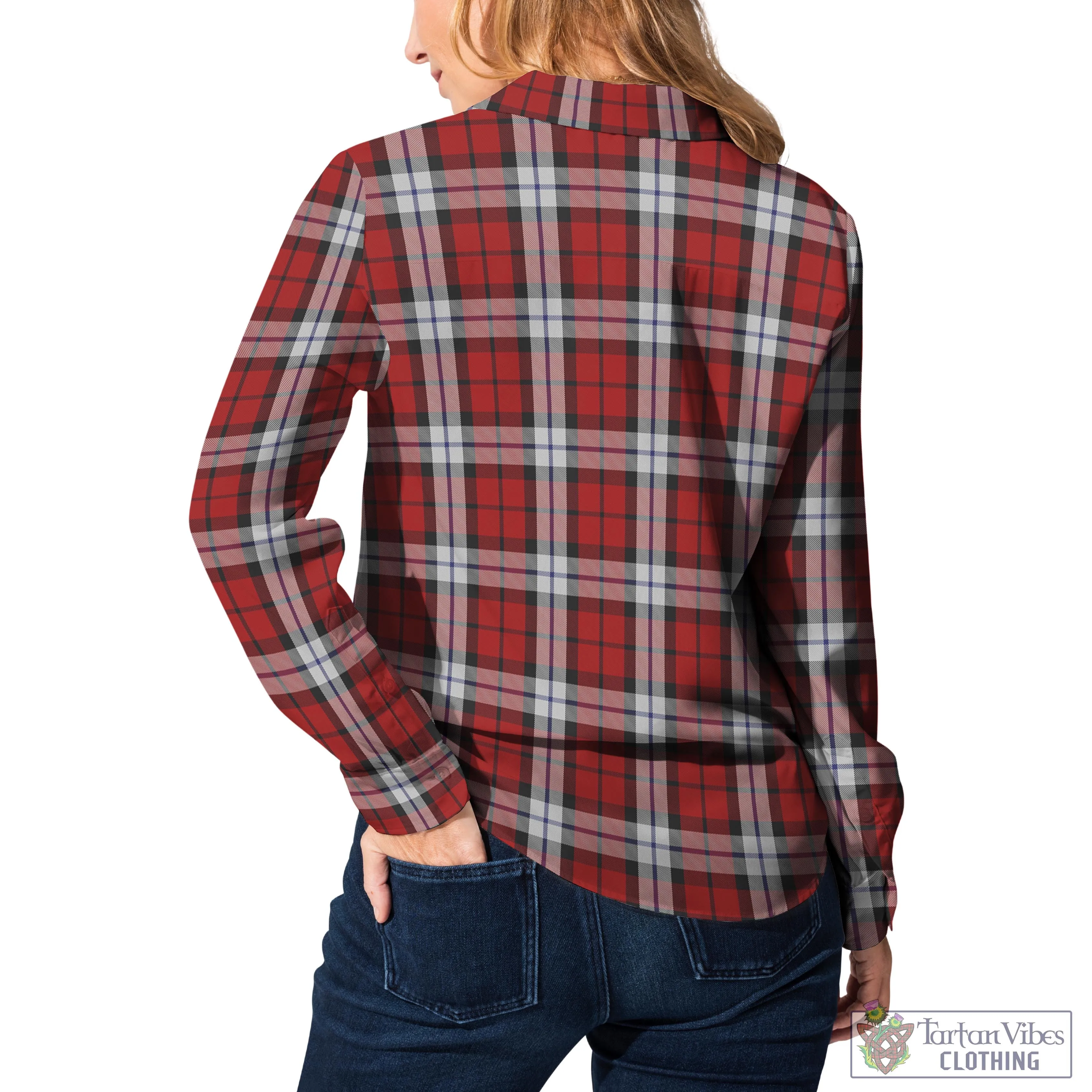Brodie Dress Tartan Women's Casual Shirt with Family Crest