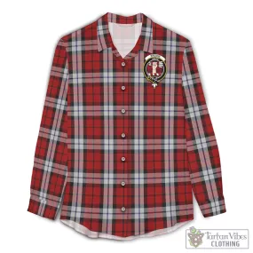 Brodie Dress Tartan Women's Casual Shirt with Family Crest