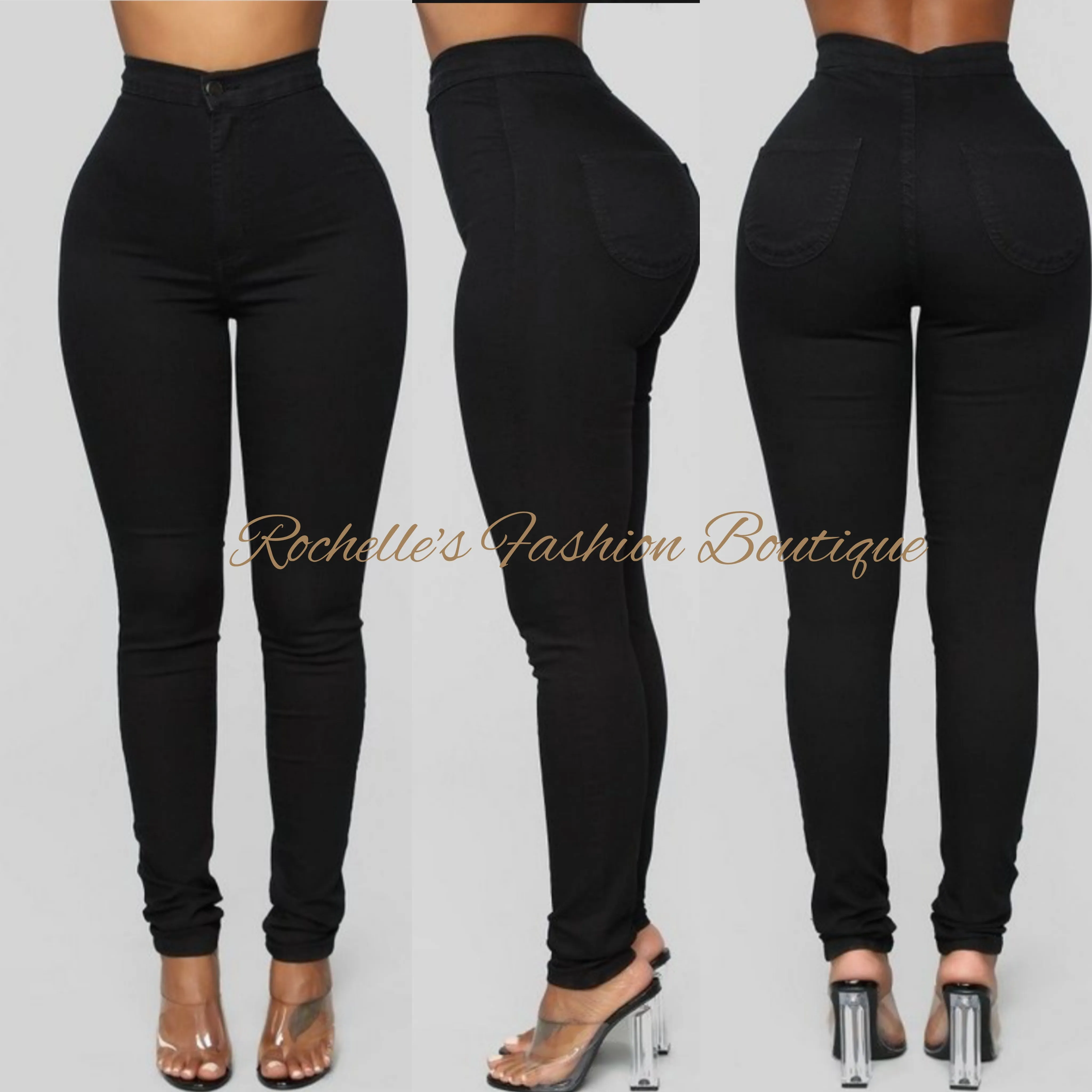 Burgundy High Rise Basic Skinny Jeans