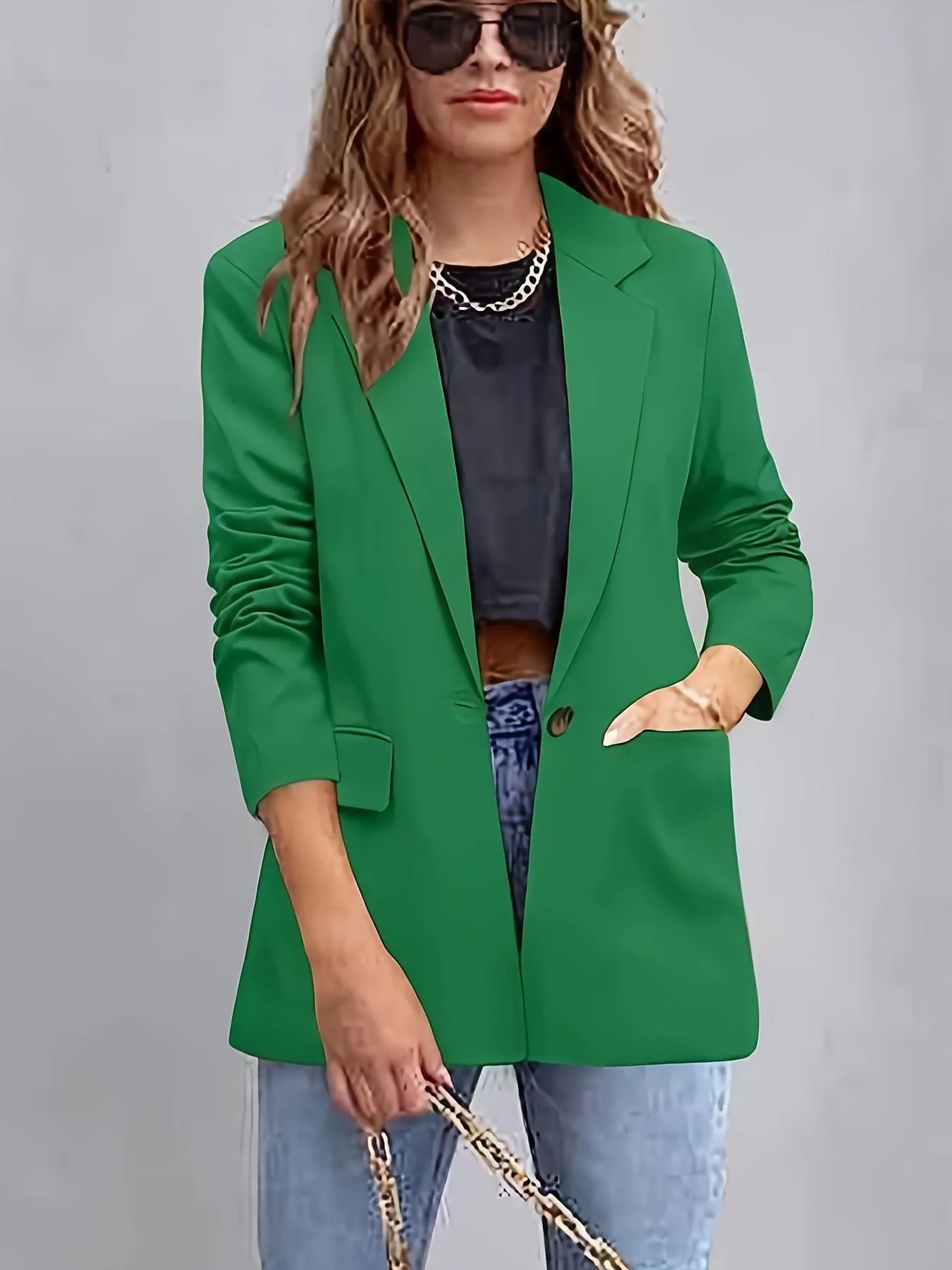 Button Front Blazer