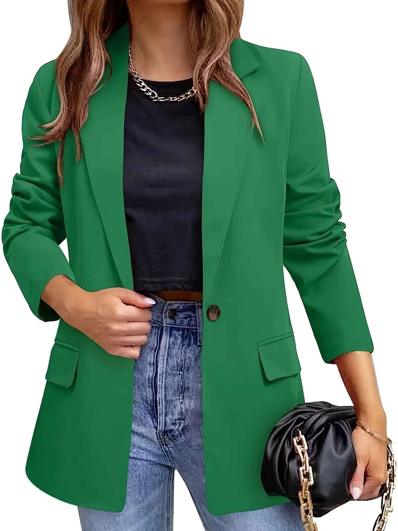 Button Front Blazer