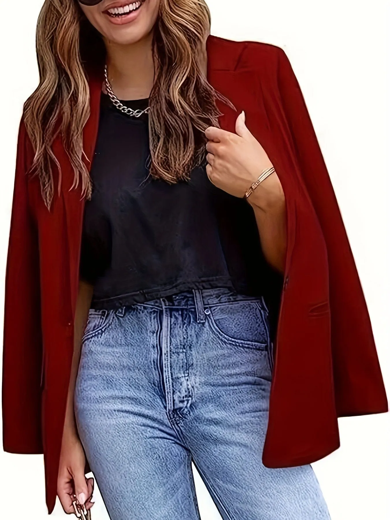 Button Front Blazer
