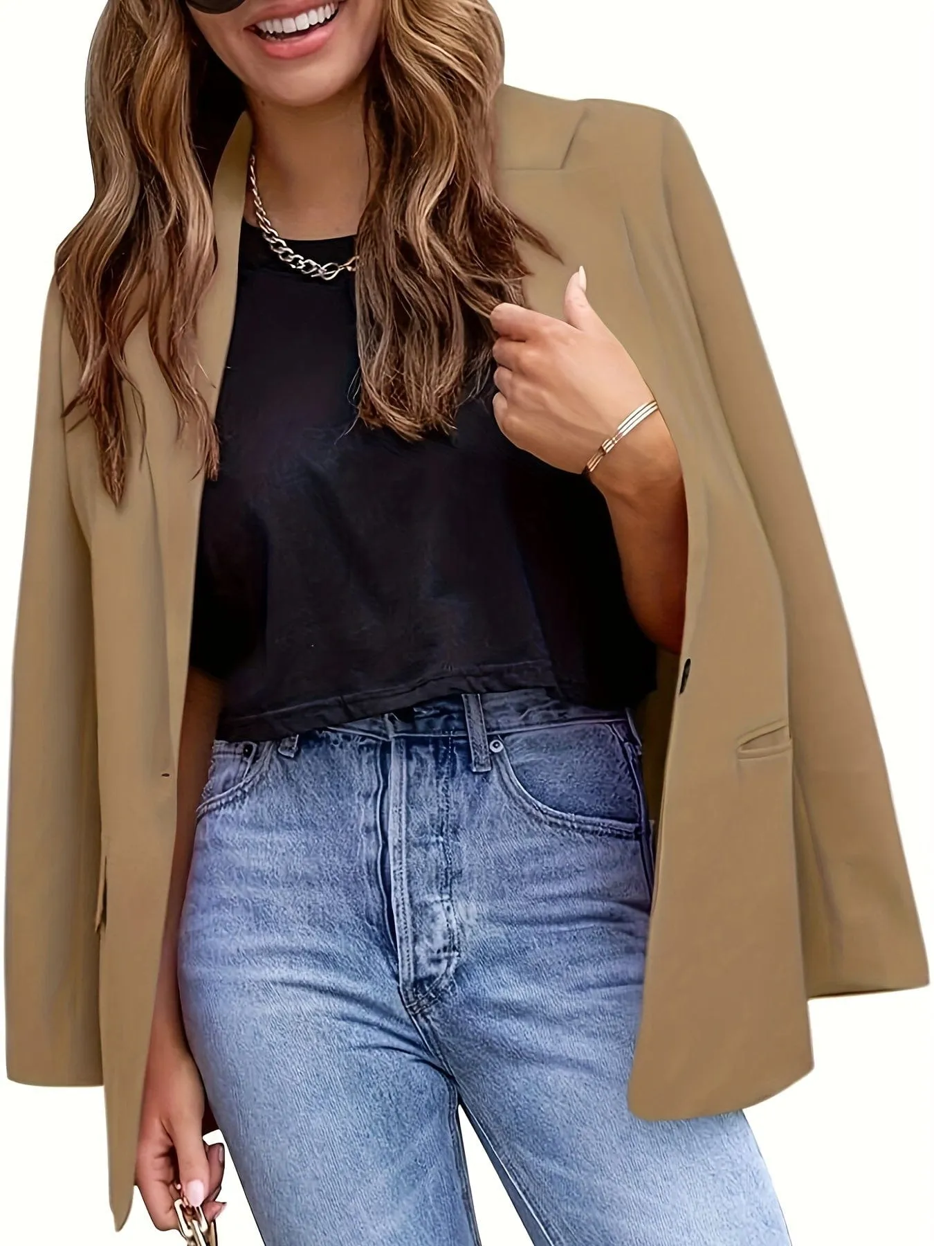 Button Front Blazer