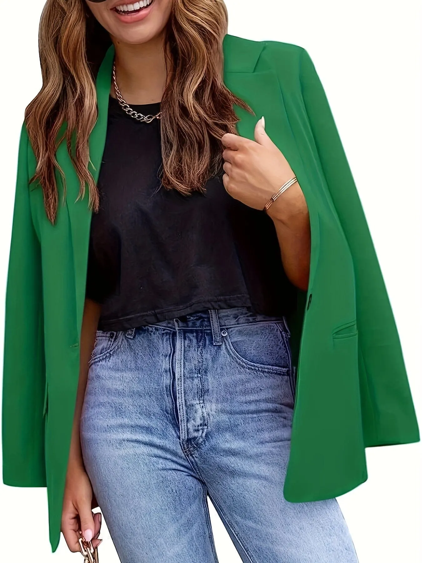 Button Front Blazer