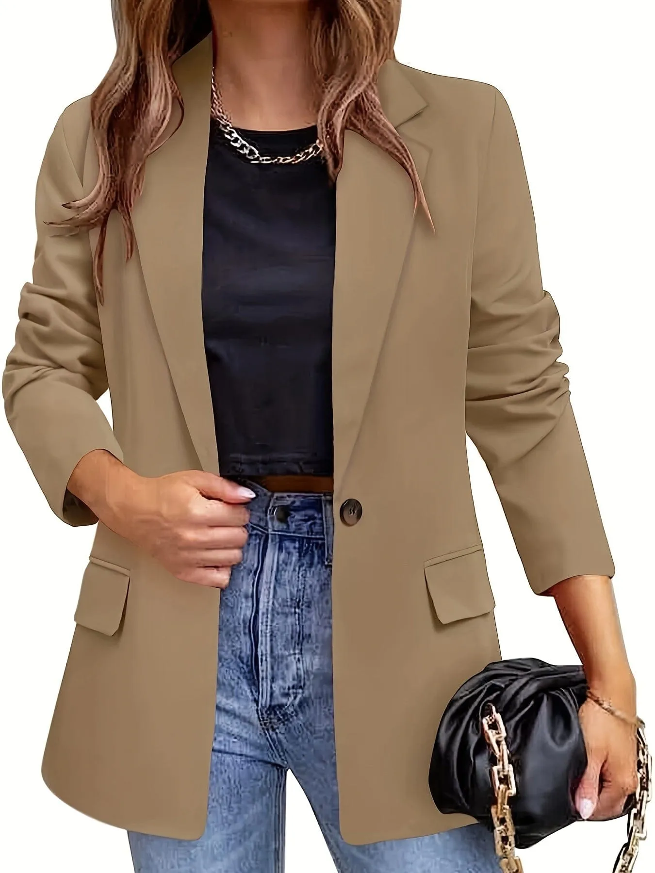 Button Front Blazer