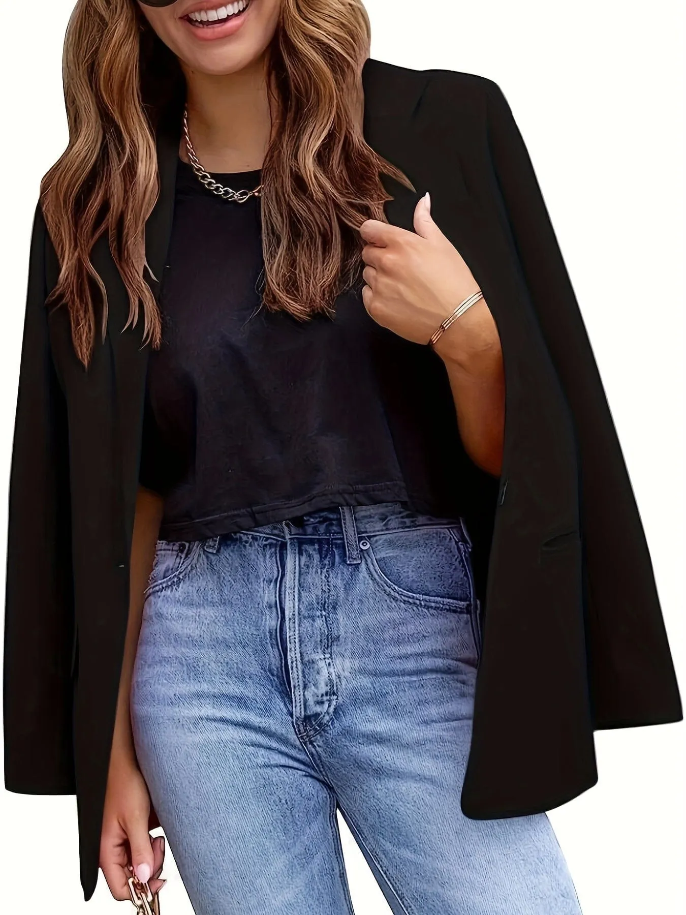 Button Front Blazer