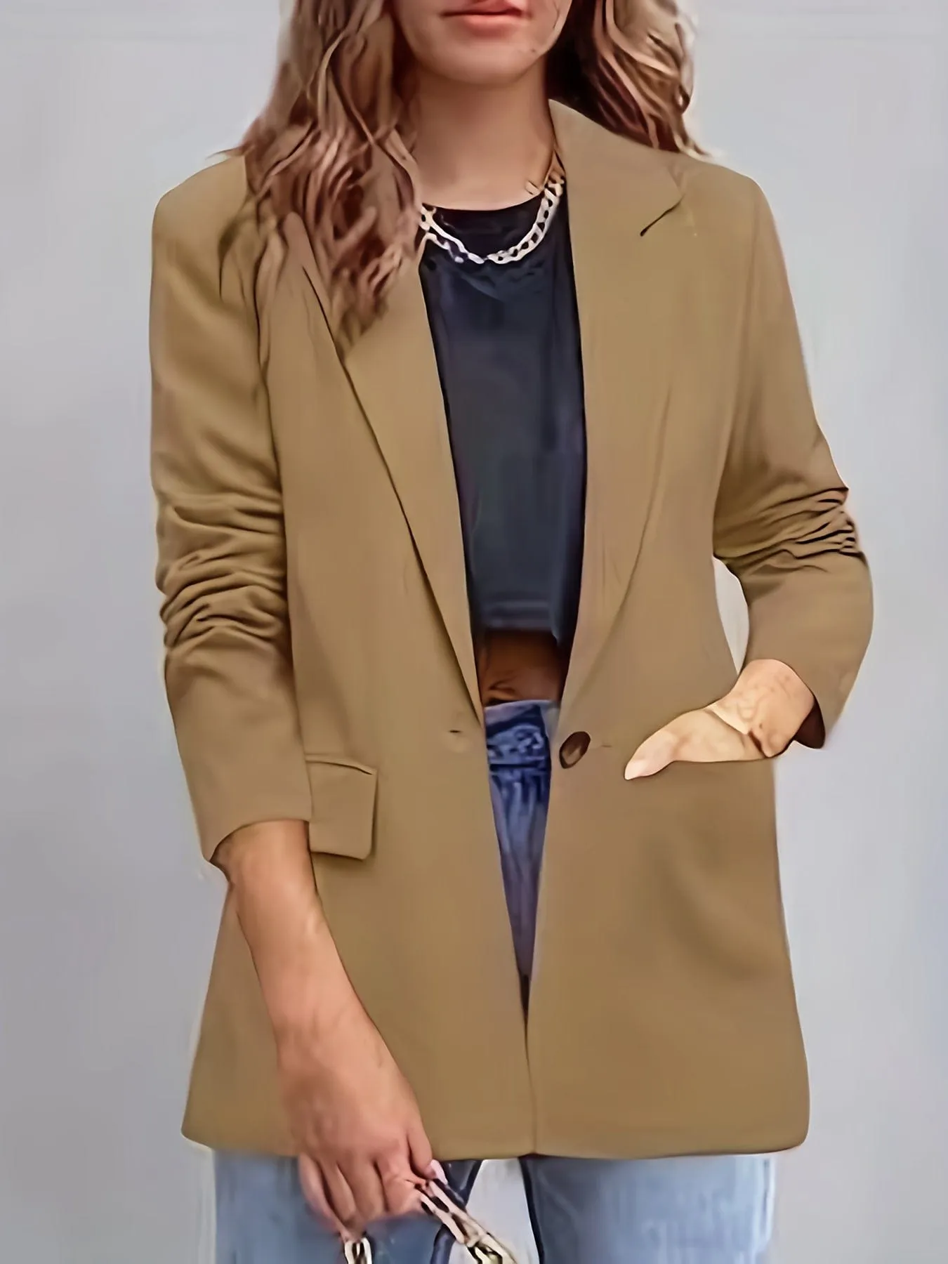 Button Front Blazer