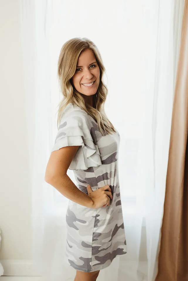 Camouflage T-Shirt Dress