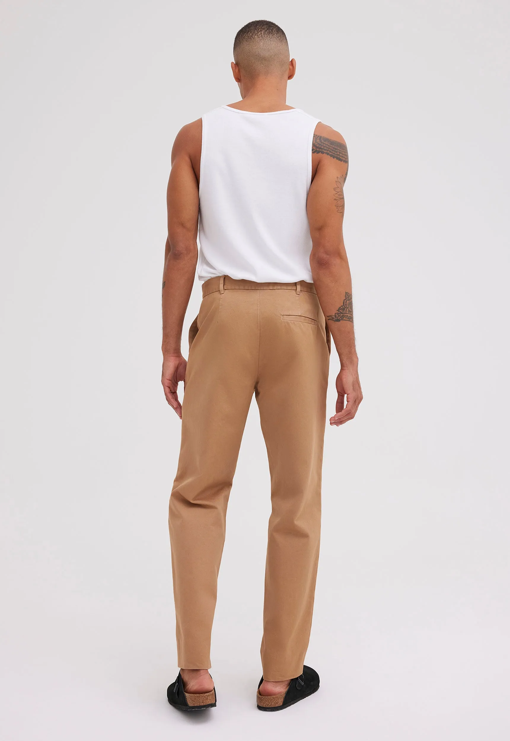 Cast Cotton Twill Pant - Nutmeg