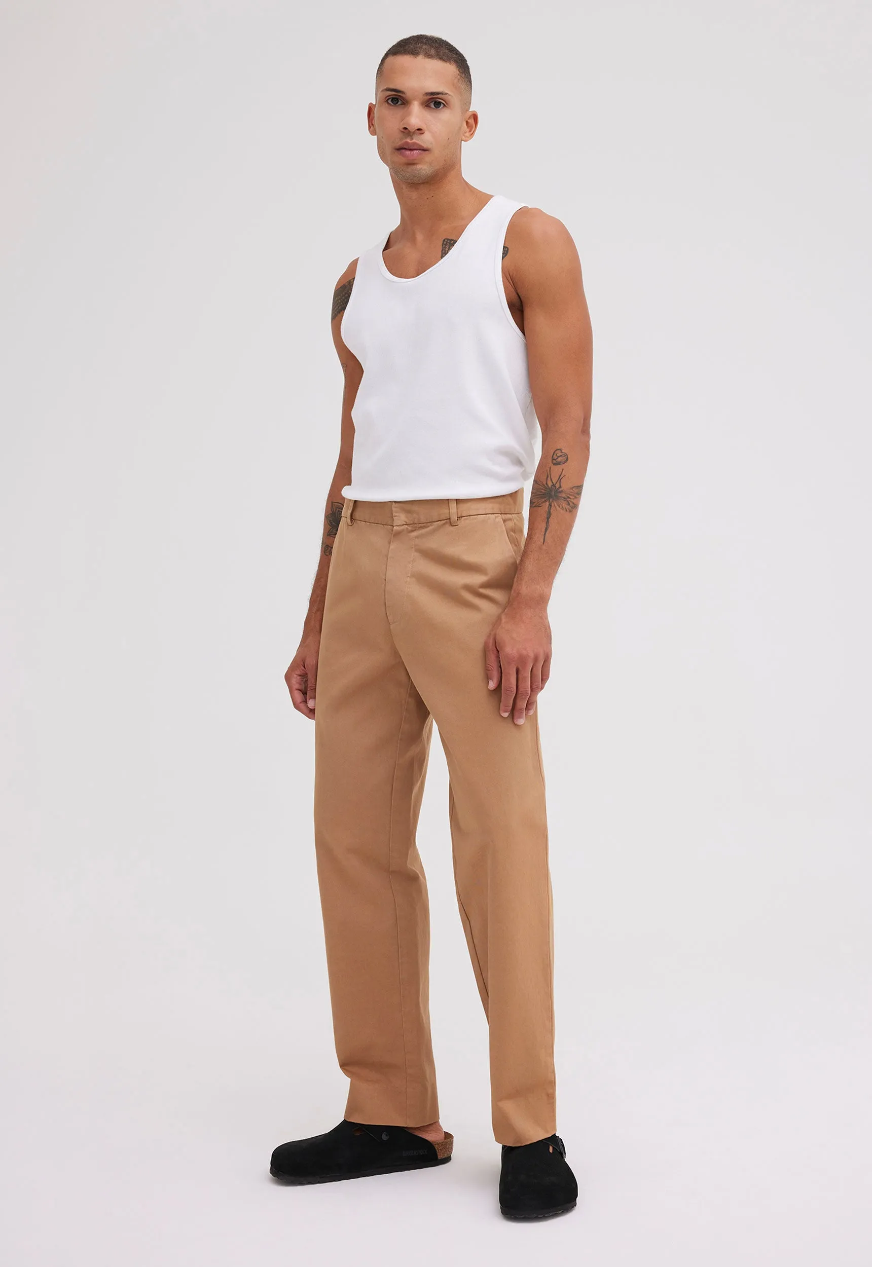 Cast Cotton Twill Pant - Nutmeg