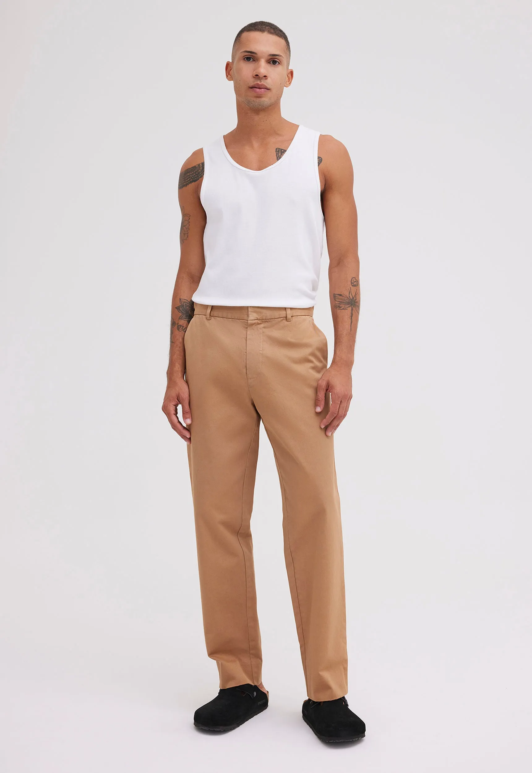 Cast Cotton Twill Pant - Nutmeg