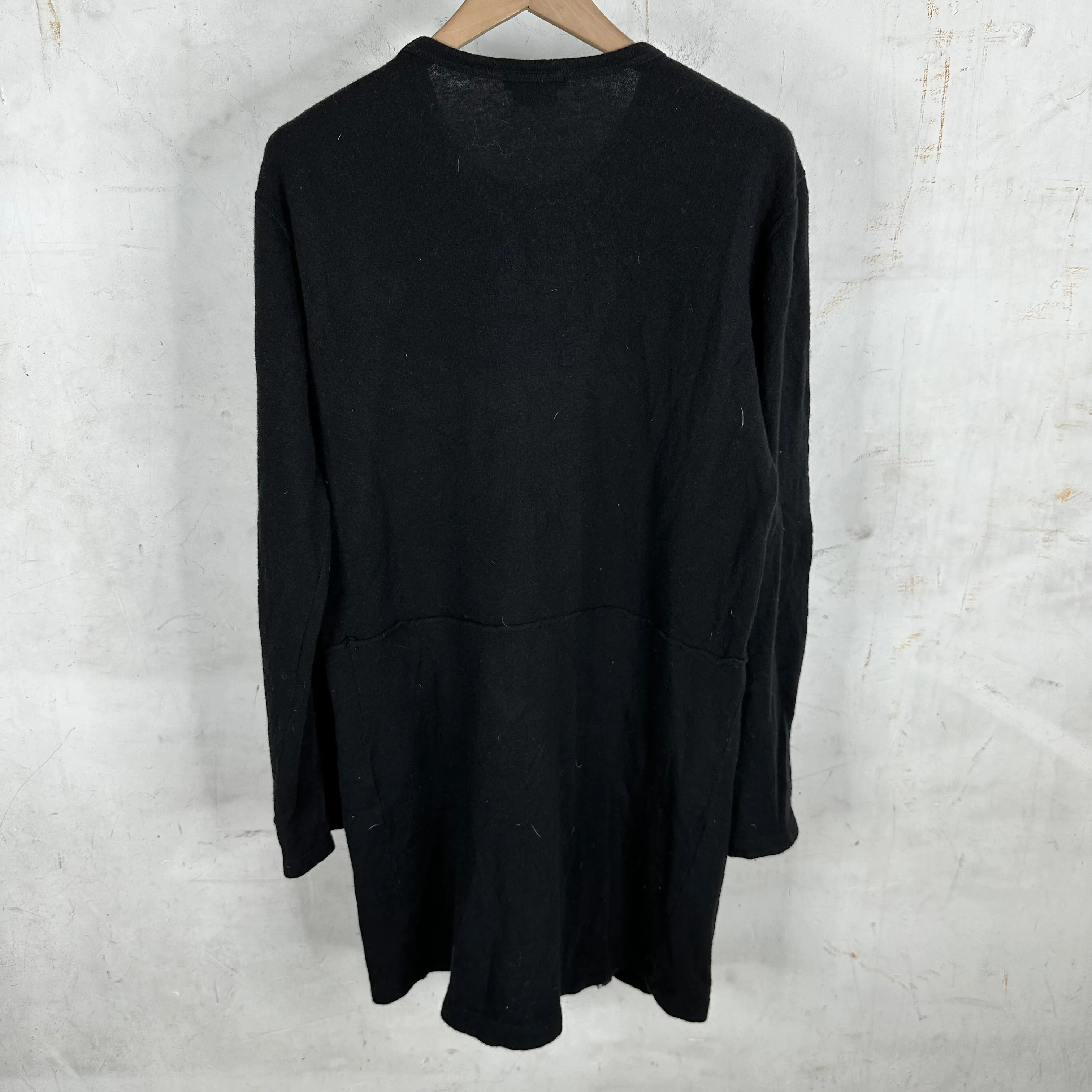 CDG Wool Hybrid Zipper Long Shirt