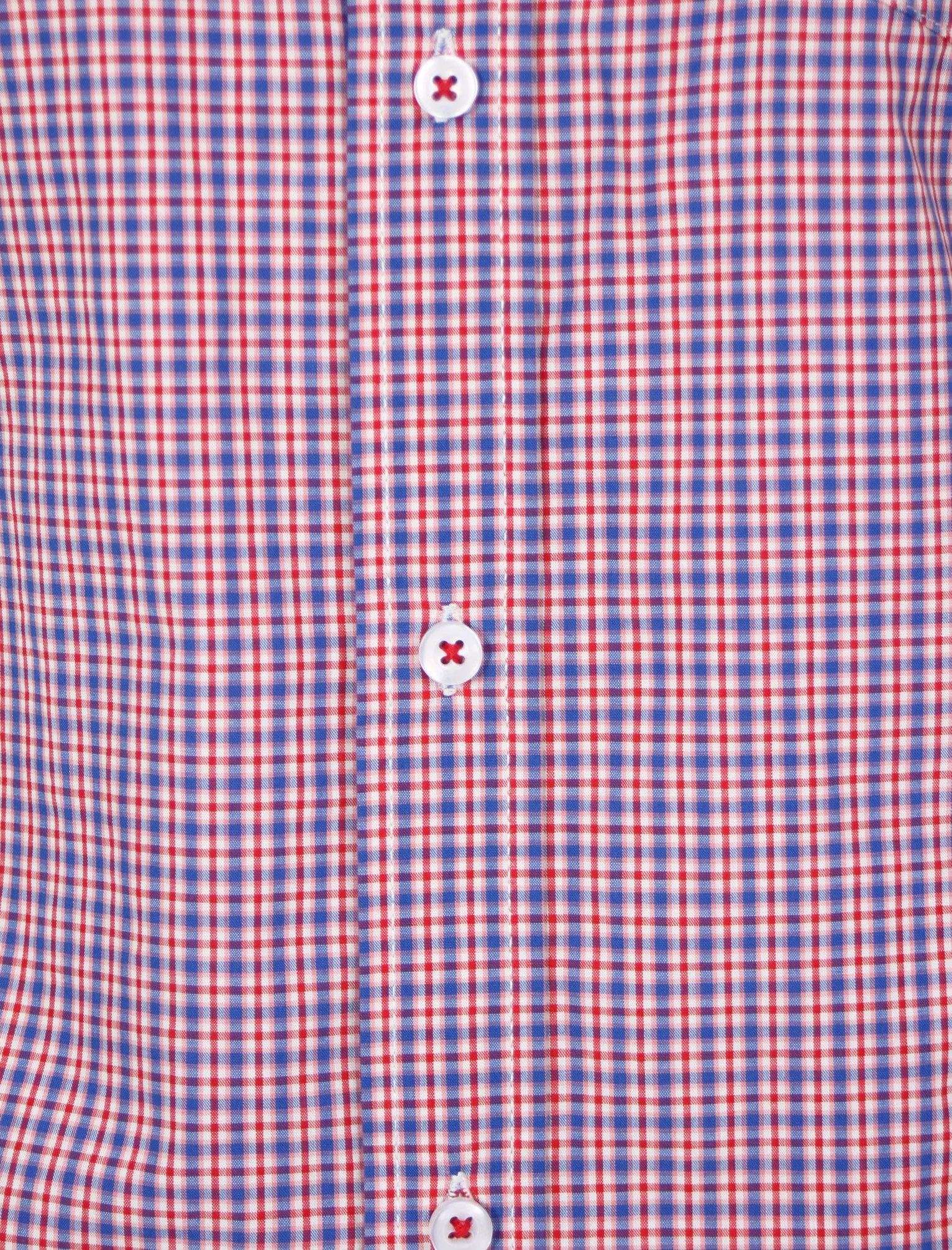 Cicero Gingham Shirt in Tokyo Red - Le Shark