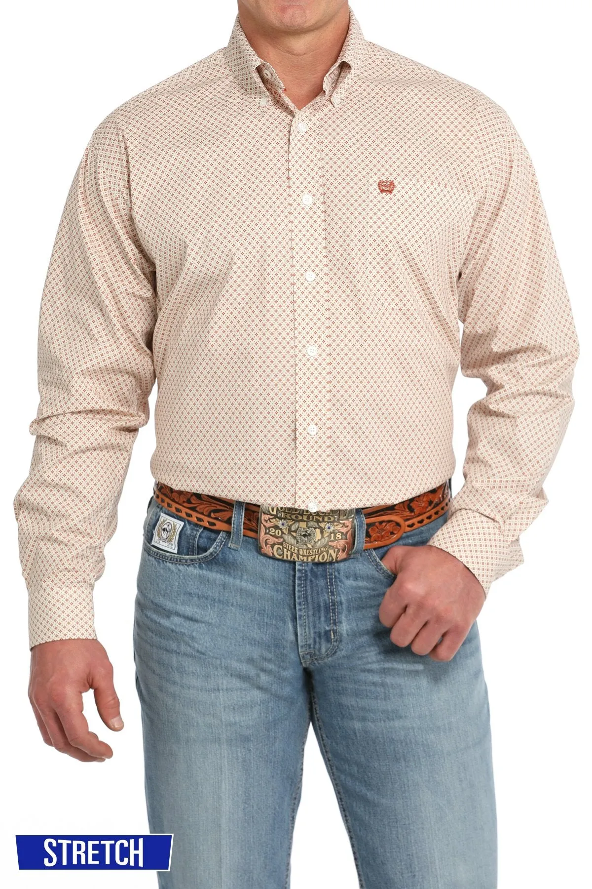 CINCH GEOMETRIC BUTTON DOWN WESTERN SHIRT