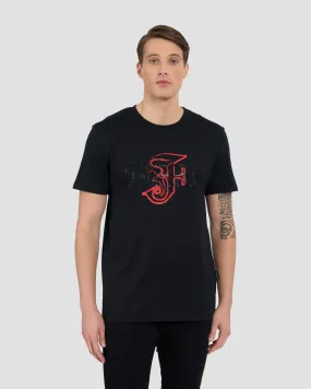 Contrast Gothic Print T-Shirt