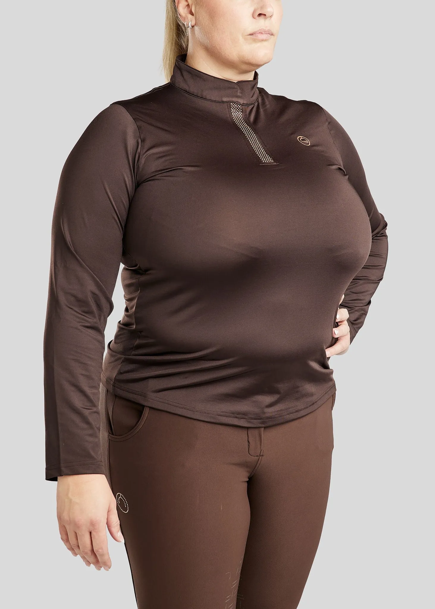CURVE Briella Shirt - Brown